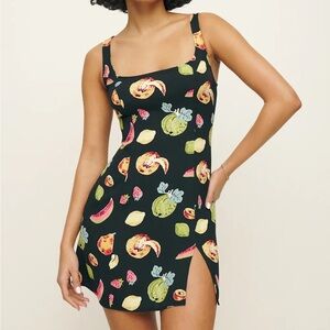 Reformation Noha Fruit Mini Dress in Juicy